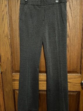 BCBGMaxAzria Charcoal Gray Wide-Leg Pants
